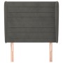 Headboard with dark gray velvet ears 103x23x118/128 cm by , Headboards and footboards - Ref: Foro24-3118139, Price: 66,43 €, ...
