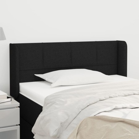 Kopfteil aus schwarzem Stoff, 83 x 16 x 78/88 cm von , Kopf- und Fußteile - Ref: Foro24-3118744, Preis: 41,14 €, Rabatt: %