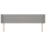 Kopfteil aus hellgrauem Stoff, 203 x 16 x 78/88 cm von , Kopf- und Fußteile - Ref: Foro24-3118930, Preis: 64,90 €, Rabatt: %