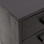 Solid black pine wood bedside table 36x30x45 cm by vidaXL, Nightstands - Ref: Foro24-349912, Price: 92,79 €, Discount: %