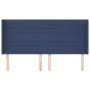 Headboard with blue fabric ears 183x16x118/128 cm by , Headboards and footboards - Ref: Foro24-3119740, Price: 122,32 €, Disc...