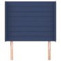 Kopfteil mit blauen Stoffohren 103x16x118/128 cm von , Kopf- und Fußteile - Ref: Foro24-3119716, Preis: 75,46 €, Rabatt: %