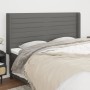 Kopfteil mit dunkelgrauen Stoffohren 183x16x118/128 cm von , Kopf- und Fußteile - Ref: Foro24-3119735, Preis: 112,49 €, Rabat...