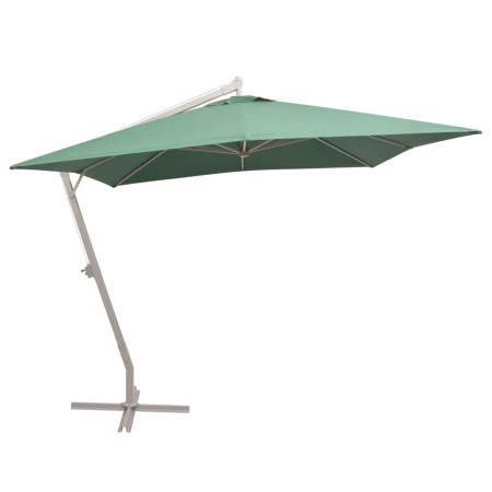 Hängeschirm mit Aluminiumstange 300x300 cm grün von vidaXL, Sonnenschirme - Ref: Foro24-42973, Preis: 228,75 €, Rabatt: %