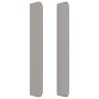 Kopfteil mit hellgrauen Stoffohren 203x16x118/128 cm von , Kopf- und Fußteile - Ref: Foro24-3119742, Preis: 107,50 €, Rabatt: %