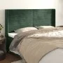 Kopfteil mit dunkelgrünen Samtohren 203x16x118/128cm von , Kopf- und Fußteile - Ref: Foro24-3119789, Preis: 132,02 €, Rabatt: %