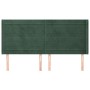 Kopfteil mit dunkelgrünen Samtohren 203x16x118/128cm von , Kopf- und Fußteile - Ref: Foro24-3119789, Preis: 147,63 €, Rabatt: %