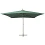 Hängeschirm mit Aluminiumstange 300x300 cm grün von vidaXL, Sonnenschirme - Ref: Foro24-42973, Preis: 226,60 €, Rabatt: %