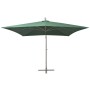 Sombrilla colgante con palo de aluminio 300x300 cm verde de vidaXL, Sombrillas - Ref: Foro24-42973, Precio: 228,69 €, Descuen...