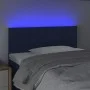 Cabecero con LED de tela azul 90x5x78/88 cm de , Cabeceros y pies de cama - Ref: Foro24-3121600, Precio: 50,06 €, Descuento: %