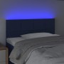 Kopfteil aus blauem Stoff mit LED 90x5x78/88 cm von , Kopf- und Fußteile - Ref: Foro24-3121600, Preis: 46,62 €, Rabatt: %