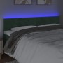 Cabecero con LED de terciopelo verde oscuro 180x5x78/88 cm de , Cabeceros y pies de cama - Ref: Foro24-3121815, Precio: 75,64...