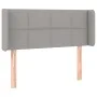 Light gray fabric headboard with LED 93x16x78/88 cm by , Headboards and footboards - Ref: Foro24-3123218, Price: 55,45 €, Dis...