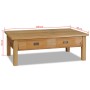 Mesa de centro madera de teca maciza 100x60x35 cm by vidaXL, Coffee table - Ref: Foro24-244483, Price: 211,76 €, Discount: %