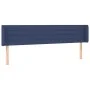 Blue fabric headboard with LED 183x16x78/88 cm by , Headboards and footboards - Ref: Foro24-3123396, Price: 75,52 €, Discount: %