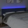 Blue fabric headboard with LED 183x16x78/88 cm by , Headboards and footboards - Ref: Foro24-3123396, Price: 75,52 €, Discount: %