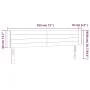 Cabecero con LED de tela azul 183x16x78/88 cm de , Cabeceros y pies de cama - Ref: Foro24-3123396, Precio: 75,23 €, Descuento: %