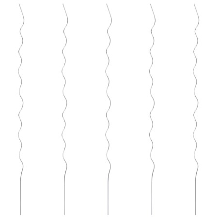 Spiral-Pflanzenstütze 5 Einheiten 170 cm aus verzinktem Stahl von vidaXL, Spaliere und Pflanzenstützen - Ref: Foro24-142415, ...