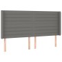Dunkelgraues Stoffkopfteil mit LED 183x16x118/128 cm von , Kopf- und Fußteile - Ref: Foro24-3124203, Preis: 117,90 €, Rabatt: %