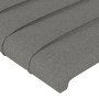 Dunkelgraues Stoffkopfteil mit LED 183x16x118/128 cm von , Kopf- und Fußteile - Ref: Foro24-3124203, Preis: 117,90 €, Rabatt: %