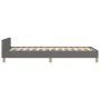 Dark gray fabric bed frame with headboard 90x190 cm by , Beds and slatted bases - Ref: Foro24-3125099, Price: 144,86 €, Disco...