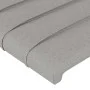 Light gray fabric bed frame with headboard 200x200 cm by , Beds and slatted bases - Ref: Foro24-3125162, Price: 221,04 €, Dis...