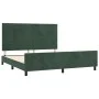 Dark green velvet bed frame with headboard 180x200 cm by , Beds and slatted bases - Ref: Foro24-3125833, Price: 268,14 €, Dis...