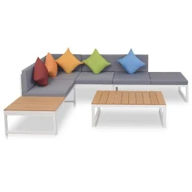 4-piece garden furniture set with aluminum and WPC cushions by vidaXL, Garden sets - Ref: Foro24-42867, Price: 661,36 €, Disc...