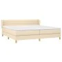 Boxspringbett mit cremefarbener Stoffmatratze 200x200 cm von , Betten und Lattenroste - Ref: Foro24-3126914, Preis: 561,21 €,...