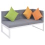 Set de muebles de jardín 4 piezas y cojines aluminio y WPC de vidaXL, Conjuntos de jardín - Ref: Foro24-42867, Precio: 614,47 €