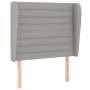 Box spring bed with light gray fabric mattress 100x200 cm by , Beds and slatted bases - Ref: Foro24-3128021, Price: 347,04 €,...