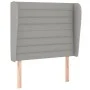 Box spring bed with light gray fabric mattress 100x200 cm by , Beds and slatted bases - Ref: Foro24-3128021, Price: 341,23 €,...