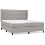 Boxspringbett mit hellgrauer Stoffmatratze 180x200 cm von , Betten und Lattenroste - Ref: Foro24-3128061, Preis: 616,20 €, Ra...