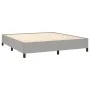 Box spring bed with light gray fabric mattress 180x200 cm by , Beds and slatted bases - Ref: Foro24-3128061, Price: 604,35 €,...