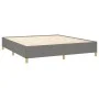 Box spring bed with dark gray fabric mattress 180x200 cm by , Beds and slatted bases - Ref: Foro24-3128622, Price: 595,61 €, ...