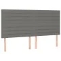 Box spring bed with dark gray fabric mattress 180x200 cm by , Beds and slatted bases - Ref: Foro24-3128622, Price: 595,61 €, ...