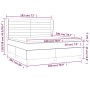 Box spring bed with dark gray fabric mattress 180x200 cm by , Beds and slatted bases - Ref: Foro24-3128622, Price: 620,97 €, ...