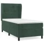 Box spring bed with dark green velvet mattress 100x200 cm by , Beds and slatted bases - Ref: Foro24-3129258, Price: 366,18 €,...