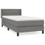 Box spring bed with dark gray fabric mattress 80x200 cm by , Beds and slatted bases - Ref: Foro24-3129666, Price: 311,08 €, D...