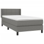 Box spring bed with dark gray fabric mattress 80x200 cm by , Beds and slatted bases - Ref: Foro24-3129666, Price: 302,61 €, D...