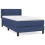 Cama box spring con colchón tela azul 90x190 cm de , Camas y somieres - Ref: Foro24-3129679, Precio: 315,28 €, Descuento: %