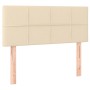 Cama box spring con colchón tela color crema 90x200 cm de , Camas y somieres - Ref: Foro24-3130246, Precio: 286,36 €, Descuen...