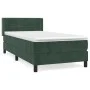 Box spring bed with dark green velvet mattress 90x200 cm by , Beds and slatted bases - Ref: Foro24-3130940, Price: 313,28 €, ...