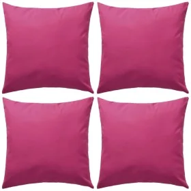 Cojines para exteriores 45x45 cm rosa 4 unidades de vidaXL, Cojines - Ref: Foro24-132295, Precio: 69,30 €, Descuento: %