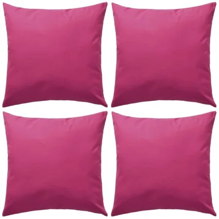 Cojines para exteriores 45x45 cm rosa 4 unidades de vidaXL, Cojines - Ref: Foro24-132295, Precio: 69,30 €, Descuento: %