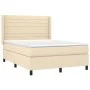 Box spring bed with cream fabric mattress 140x190 cm by , Beds and slatted bases - Ref: Foro24-3131510, Price: 491,83 €, Disc...