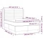 Box spring bed with cream fabric mattress 140x190 cm by , Beds and slatted bases - Ref: Foro24-3131510, Price: 491,83 €, Disc...