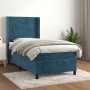 Cama box spring con colchón terciopelo azul oscuro 100x200 cm de , Camas y somieres - Ref: Foro24-3132727, Precio: 353,54 €, ...
