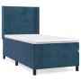 Cama box spring con colchón terciopelo azul oscuro 100x200 cm de , Camas y somieres - Ref: Foro24-3132727, Precio: 353,54 €, ...