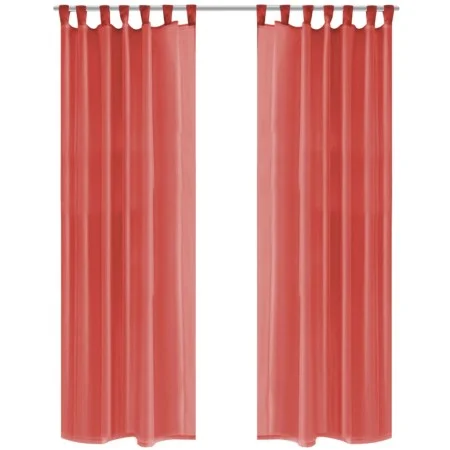 Voile-Vorhänge 2 Einheiten 140x225 cm rot von vidaXL, Vorhänge und Gardinen - Ref: Foro24-132252, Preis: 21,10 €, Rabatt: %